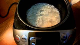 Cooking Rice in a Zojirushi NSTSQ10 Rice Cooker UK Candy [upl. by Ajet]