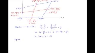 Find point of intersection of lines joining midpoints of opposite sides of following quadrilateral [upl. by Deys683]