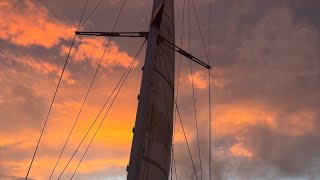 Squalls and Sunsets Offshore Atlantic Sailing [upl. by Leddy]