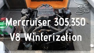 Mercruiser 305350 5057 V8 Winterization in 5 Minutes [upl. by Sclater61]