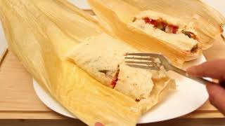 Estos TAMALES DE RAJAS CON QUESO Esponjosos Te Van a Encantar [upl. by Till741]