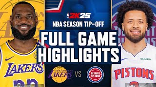 LAKERS vs PISTONS  FULL GAME HIGHLIGHTS  November 4 2024  NBA 2K25 [upl. by Lyret63]