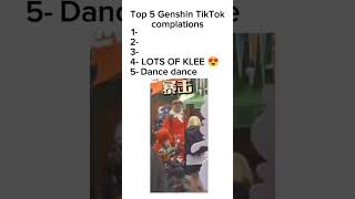 Top 5 Genshin impact tiktok compilations part 3 genshinimpact [upl. by Otrebliw962]