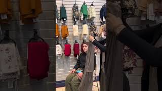 NonMuslims react to wearing hijab Urban Modesty shortvideo status islam youtubeshorts shorts [upl. by Nyladnarb215]