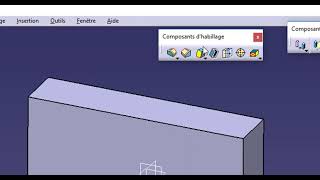 Realiser un Chanfrein sur catia v5 [upl. by Cnahc]