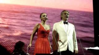 canto della terra andrea bocelli y chenoa en geba buenos aires argentina [upl. by Arette]