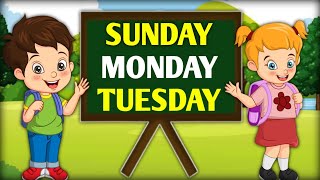 Weeks Name Sunday Mondayweek of the day with spelling Day and Month Name 13 [upl. by Ahl]