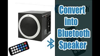 Convert Old Subwoofer into Bluetooth speaker by using Bluetooth module part1 [upl. by Wendelin572]