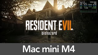 Mac mini M4 16GB RAM Resident Evil 7  Performance [upl. by Annahtur]