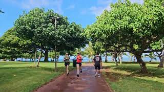 Ala moana Beach Park with Electric Scooter on 103124 in Honolulu Oahu Hawaii [upl. by Aleakim]