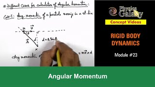 Class 11 Physics  Rigid Body Dynamics  23 Angular Momentum  For JEE amp NEET [upl. by Adnocahs]