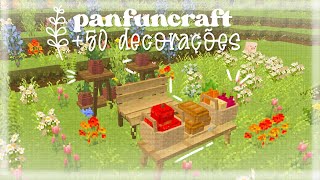 🪵ᨳ᭬50 DECORAÇÕES PANFUNCRAFT COMO INSTALAR EM PORTUGUÊS mcpe  julisberry [upl. by Modestia480]