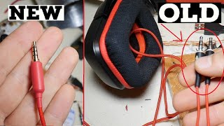 How to REPAIR 35mm jack with mic on Logitech G230 headset [upl. by Tibbetts]