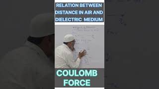 Distance in Air And Dielectric Medium shorts electrostatics [upl. by Neehsar416]