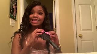 ASMR ISEE Hair Review Brushing and Styling [upl. by Heath]