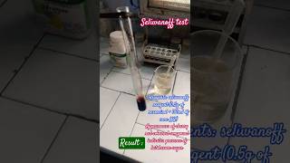 Test for carbohydrates 🤍✨❤️ chemicals biochemistry labwork labtest chemistry colour [upl. by Annodas]