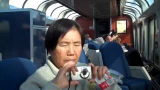 Passing Through Roseville California onboard Amtrak California Zephyr on the way to Reno Nevada [upl. by Infield]