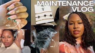 100 MAINTENANCE VLOG PREP FOR VACATION  Wax Hair Nails amp Shopping 🎀 [upl. by Llenyr336]