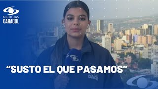 “A mí me movieron el piso” reportera de Noticias Caracol sobre temblor en Quindío [upl. by Aratak]