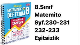 8SINIF MATEMİTO S230231232233 EŞİTSİZLİKLER [upl. by Uok921]