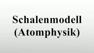 Schalenmodell Atomphysik [upl. by Taddeusz]