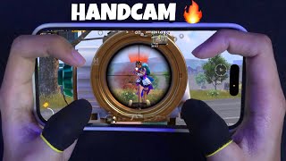 A MASTERPIECE HANDCAM ✨ 120 FPS iPhone 14 Pro 🔥 PUBG Mobile [upl. by Ehctav]