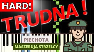 🎹 Piechota pieśń patriotyczna  Piano Tutorial TRUDNA wersja 🎵 NUTY W OPISIE 🎼 [upl. by Asilrak]