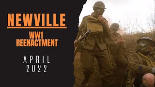 In the Trenches of Newville  WW1 Reenactment April 2022 [upl. by Eelame]