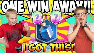 MY SON is ONLY ONE WIN AWAY WATCH the RAGE in CLASH ROYALE [upl. by Caron]