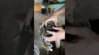 radiator fan motor carbon brass install 😍 easy work 💪shortvideo mecanicwork [upl. by Anoed]