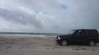 Dodge Nitro and Jeep Liberty off road beach driving [upl. by Coryden]