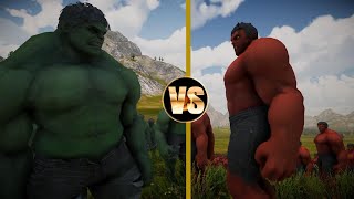 ↪ 10000 HULKS VS 10000 RED HULKS  ¿WHO WILL WIN [upl. by Eilac]