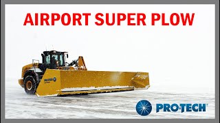 Snow Plow for Airports Hospitals Distribution Centers  ProTech Super Duty Sno Pusher [upl. by Doehne642]