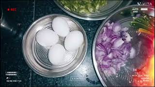 egg 🥚 capsicum 🫑 fry ekdam mazedar recipe 🤤 [upl. by Soulier732]