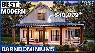 Best Small Modern Barndominium Homes in 2024 [upl. by Yenffad]