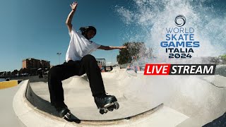 World Skate Games Italia 2024 Rollerblading Park Finals  Live Stream [upl. by Eelydnarb]