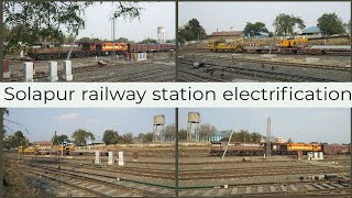 Solapur Station Electrification  The End Of Mighty Diesel Era [upl. by Capone695]