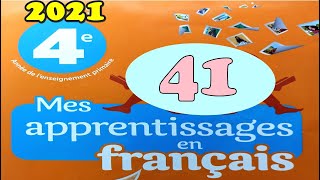 mes apprentissages en français page 41 4AEP [upl. by Lifton]