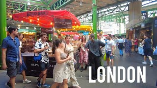 London BOROUGH MARKET Walking Tour 🇬🇧  London Street Food Walk 4K [upl. by Sucerdor]