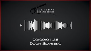 Door Slamming  HQ Sound Effects [upl. by Eirual]