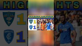 Lecce vs Empoli Highlights and Goals Serie A Liga Italia 2024 Today short sportnews football [upl. by Selda]