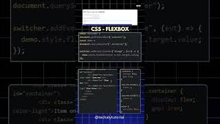 CSS FLEXBOX PROPERTY shorts [upl. by Karole]