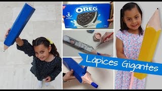 Lápices Gigantes  Chuladas Creativas  Sammily  Manualidades [upl. by Yllen]