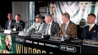 WINDSOR PARK  TYSON FURY  FRAMPTON v JACKSON  ROSALES v BARNES  FULL UNCUT PRESS CONFERENCE [upl. by Pump]