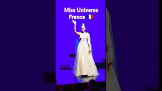 Miss Univers France Indira Ampiot remercie Christophe Guillarmé pour la robe de soirée [upl. by Nalo]