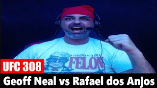 UFC 308 Geoff Neal TKOs Rafael dos Anjos LIVE REACTION [upl. by Aivil]