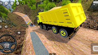 🧔Dumper Truck Driving offRoad Material full loaded Truck Drive challenges Bus Simulator Indonesian [upl. by Tammie682]