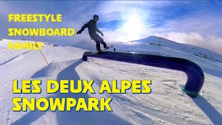 Freestyle snowboarding family in Les Deux Alpes [upl. by Rosemarie]