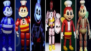 JOLLY 1 2 3 JOLLIBEES  PHASE 2 EXTRAS ALL ANIMATRONICS [upl. by Marianna501]