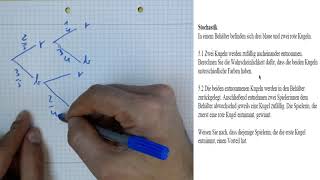 Abitur Mathematik Grundkurs Berlin Brandenburg 2020 hilfsmittelfreier Teil Stochastik Aufgabe 51 [upl. by Arbuckle]